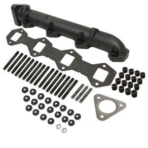 Ford F350 Performance Exhaust - Driver Side - BD Diesel - BD Diesel Driver Side Exhaust Manifold Kit with High-Silicon Ductile Casting - High Temp Black Coated - `11-`19